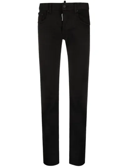 Dsquared2 Straight-leg Jeans In Black