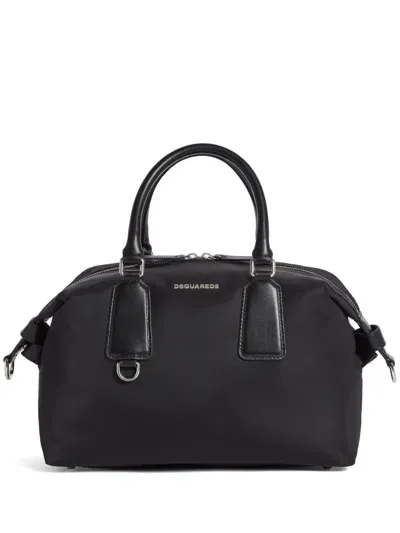 Dsquared2 Logo-plaque Tote Bag In Black