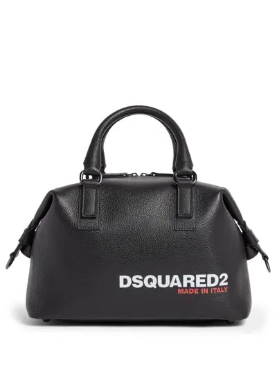 Dsquared2 Logo-print Duffle Bag In Black