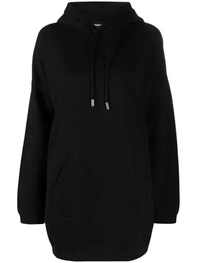 Dsquared2 Logo-print Oversize Hoodie In Schwarz