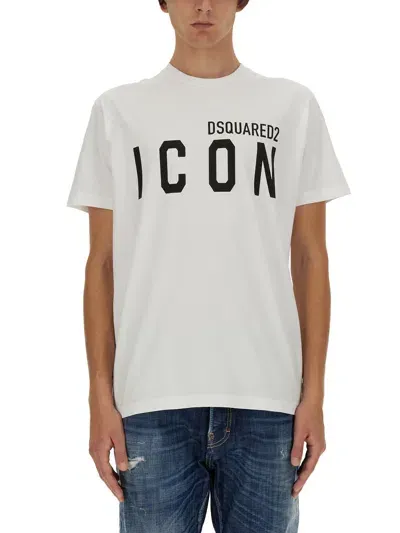 Dsquared2 Logo Print T-shirt In White