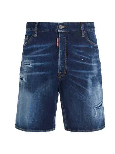 Dsquared2 Marine Bermuda, Short In Blue