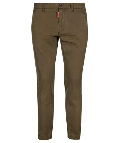 Dsquared2 Men's Cotton Chino Trousers In Brown