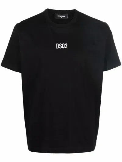 Dsquared2 Men's Cotton Crew-neck T-shirt In Black