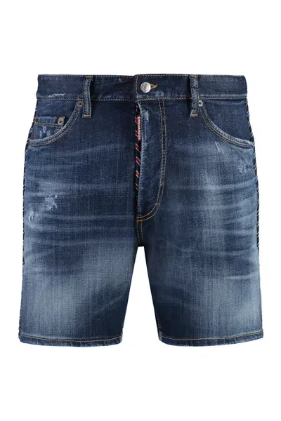 Dsquared2 Marine Denim Bermuda Shorts