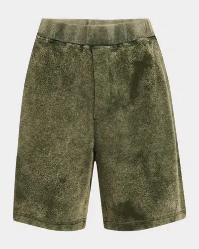 Dsquared2 Men's Relaxed Sweat Shorts In Military/g