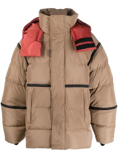 Dsquared2 Padded-panel Coat In Multi