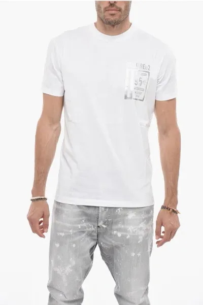 Dsquared2 Printed Cool Fit T-shirt In White