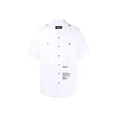 Dsquared2 Printed Shirt In White