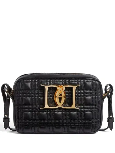 Dsquared2 Quilted Leather Crossbody Bag In Black