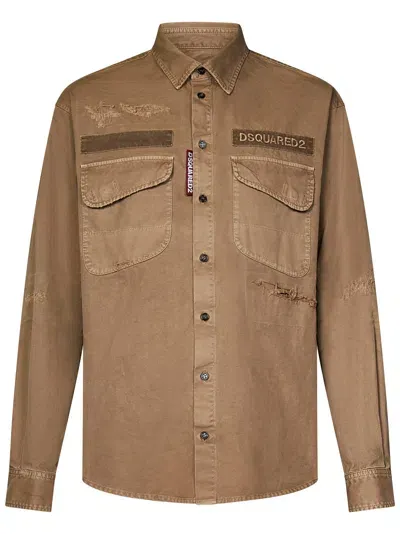 Dsquared2 Ranger Shirt In Beige