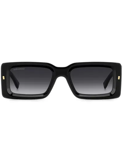 Dsquared2 Rectangle-frame Sunglasses In Black