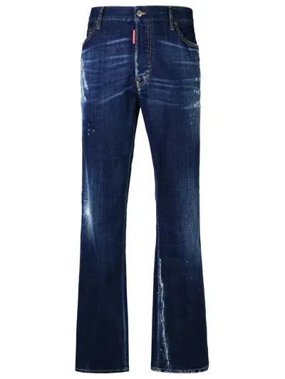 Dsquared2 Roadie Blue Cotton Denim Jeans