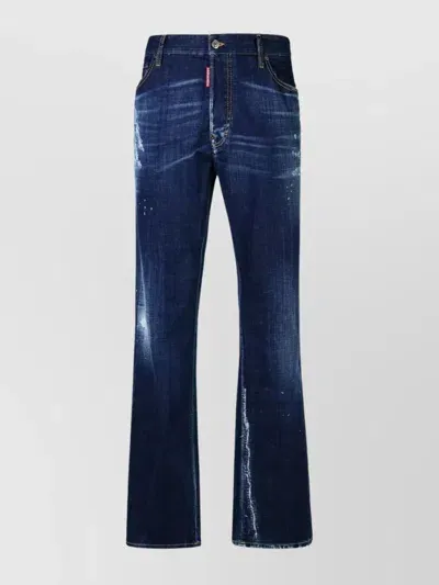 Dsquared2 Roadie Blue Cotton Denim Jeans