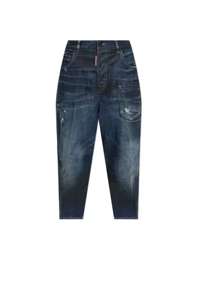 Dsquared2 Shadow Dark Wash Cool Girl Jeans In Blue