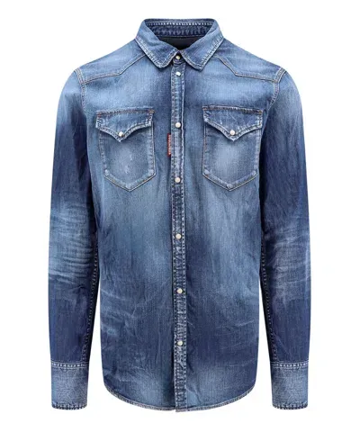 Dsquared2 Shirt In Blue