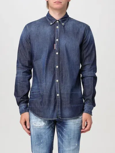 Dsquared2 Shirt  Men Color Denim