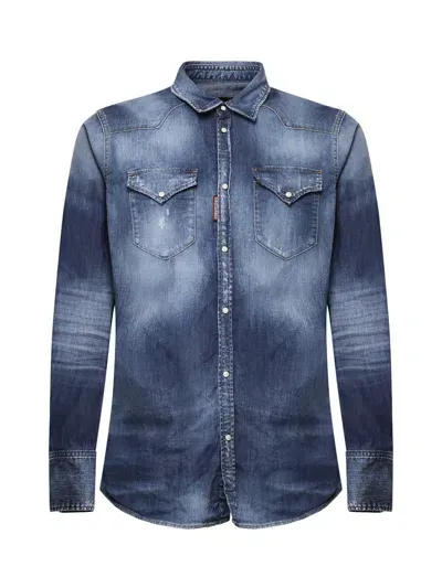 Dsquared2 Shirts In Blue