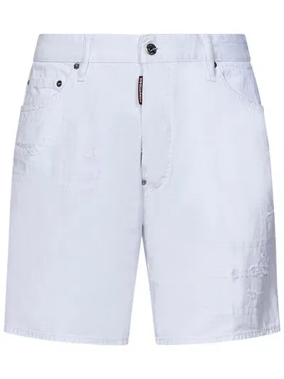 Dsquared2 Shorts White Bull Marine