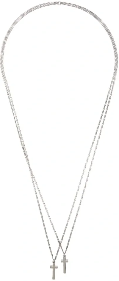 Dsquared2 Silver Jesus Necklace In F124