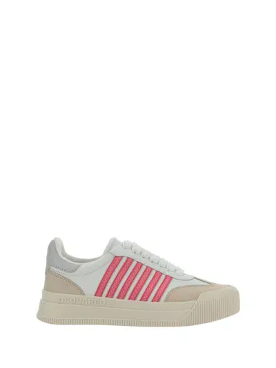 Dsquared2 Sneakers In Bianco Rosa Grigio