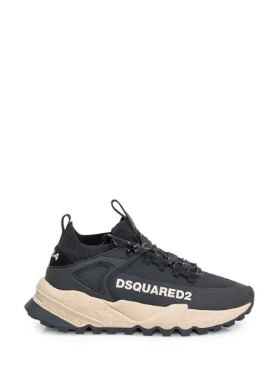 Dsquared2 Free Nylon Sneakers In Black