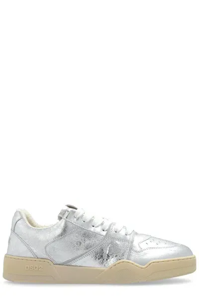 Dsquared2 Spiker Sports Shoes In Silver