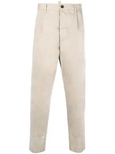 Dsquared2 Straight-leg Chinos In Neutrals