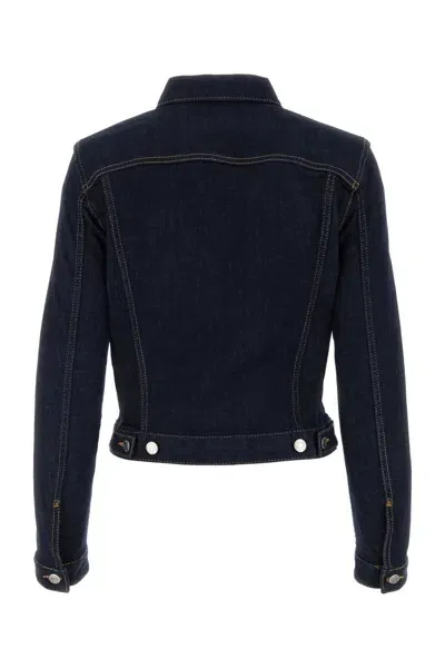 Dsquared2 Stretch Denim Jacket In Navyblue