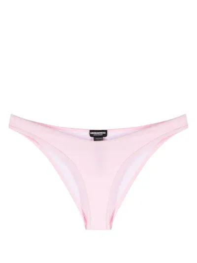 Dsquared2 Technicolor Bikini Bottoms In Rosa