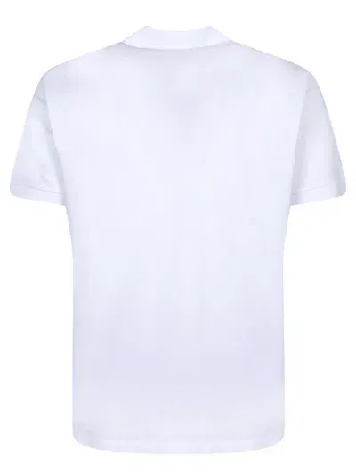 Dsquared2 Logo Cotton Polo Shirt In White