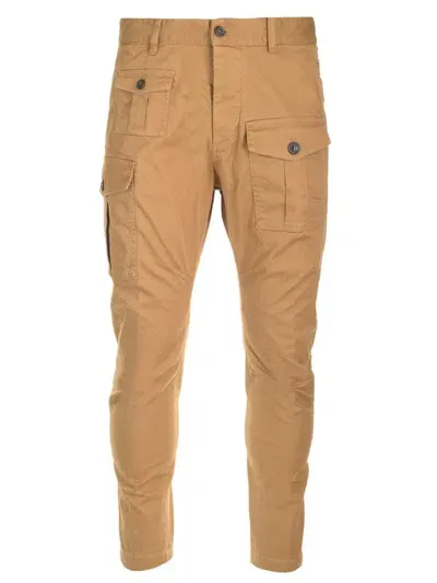 Dsquared2 Tobacco Sexy Cargo Pants In Brown