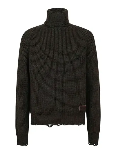 Dsquared2 Roll-neck Knitted Jumper In Dark Green