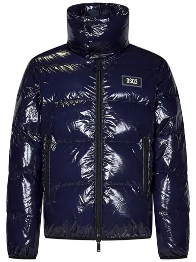 Dsquared2 Uitra Light Down Jacket In Blue