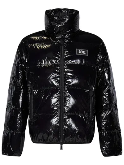 Dsquared2 Ultra Light Down Jacket In Black