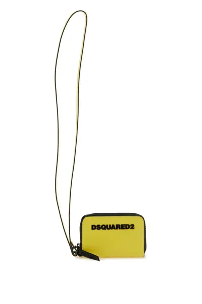 Dsquared2 Wallet With Chain In Yellow