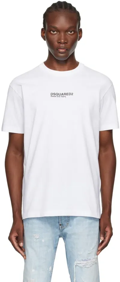 Dsquared2 White Cool Fit T-shirt In 100 White