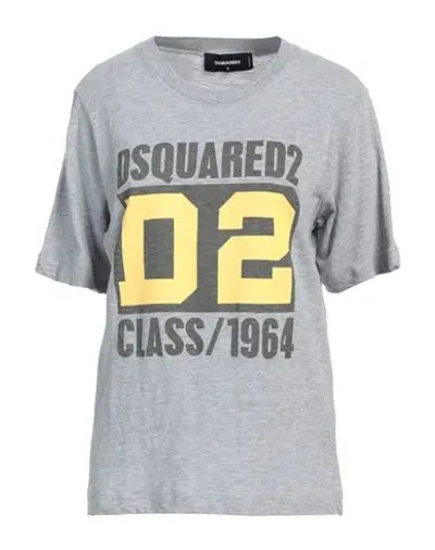 Dsquared2 Logo Print Easy Fit T-shirt In Grey