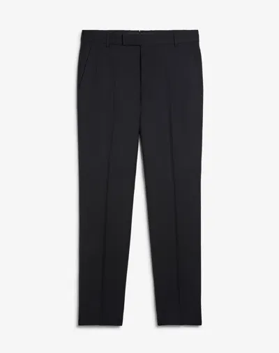 Dunhill Belgravia Super 150 Wool Trousers In Black