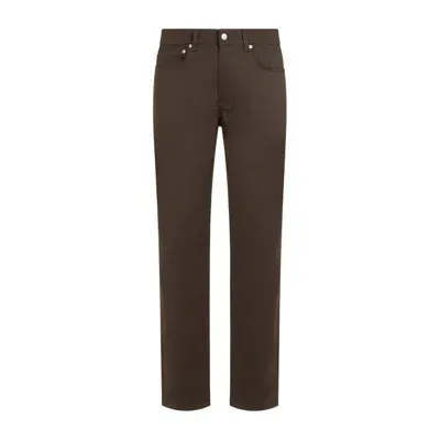 Dunhill Slim-leg Cotton Trousers In Green