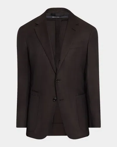 Dunhill Men's Wool Cavendish Sport Coat In Dark Brown