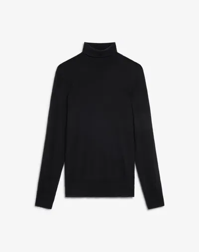 Dunhill Black Superfine Cashmere Roll Neck Jumper