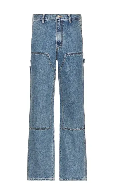 Dunst Blue Patched Jeans In Light Blue