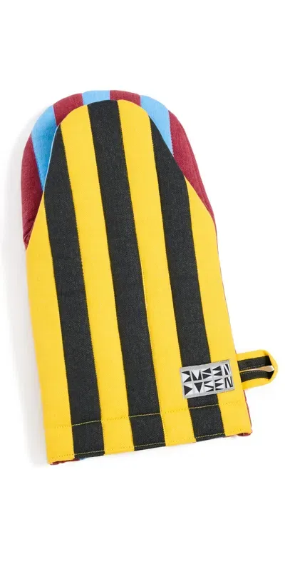 Dusen Dusen Oven Mitt Mustard Stripe