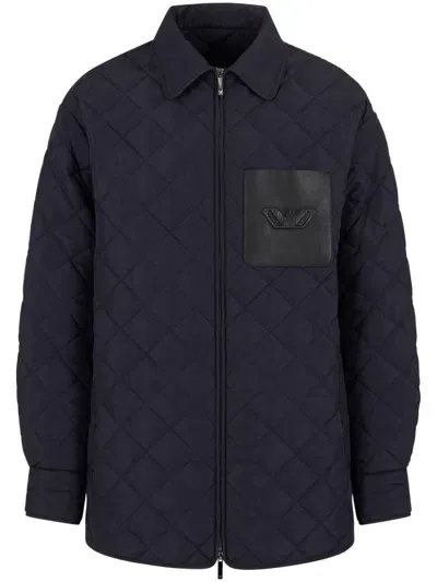 E 'clat Nylon Quilted Jacket In Black