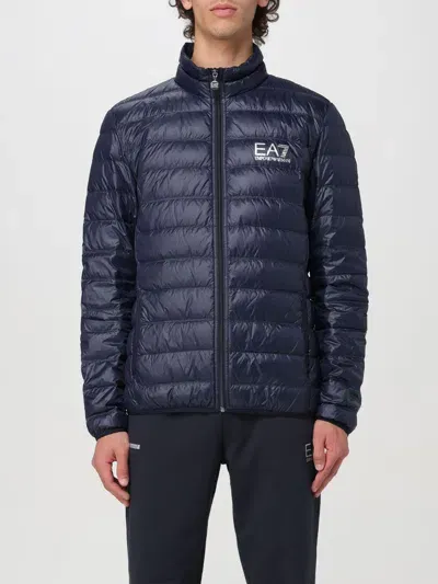 Ea7 Coat  Men Color Blue