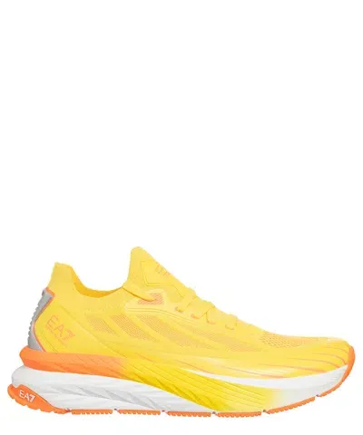 Ea7 Crusher Distance Sneakers In Yellow