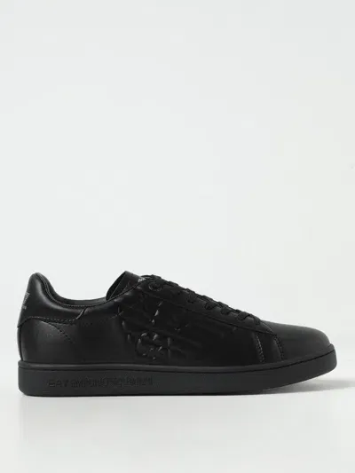 Ea7 Classic New Cc Leather Sneakers In Schwarz 1