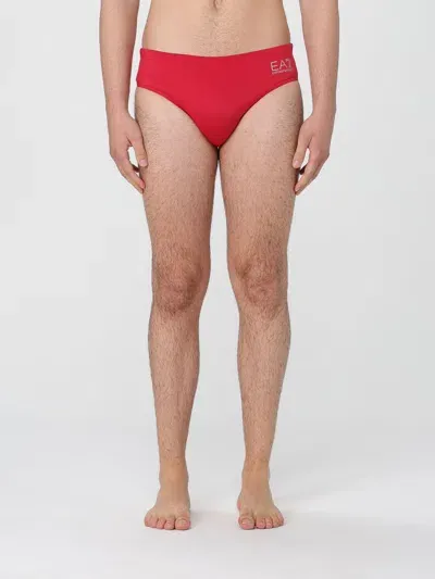 Ea7 Swimsuit  Swimwear Men In Red