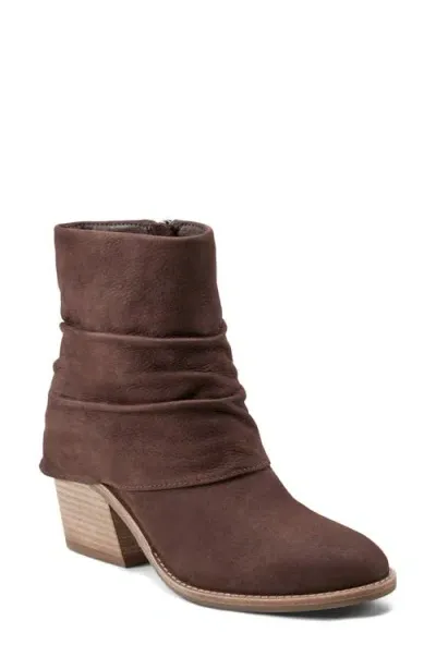 Earth ® Savvy Ruched Bootie In Dark Brown